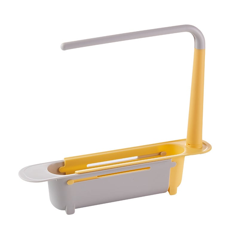 1PCS Retractable Sink Shelf — Adjustable-Length Sink Organizer & Expandable Kitchen Towel Rack