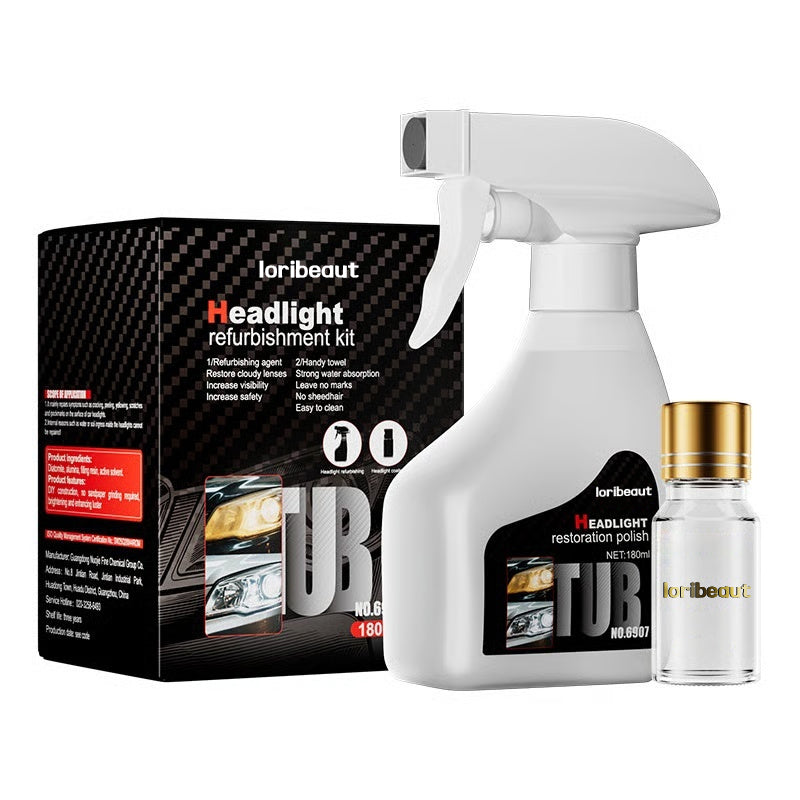 š¢š„Free sponge and ragšAutomotive Headlamp Restoration Fluid Kit
