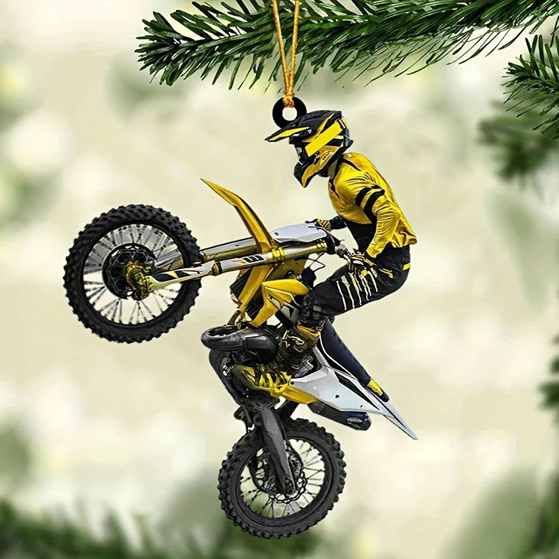 🏍️Personalized Motocross Dirt Bike Christmas Ornament - Gift for Motocross Racers
