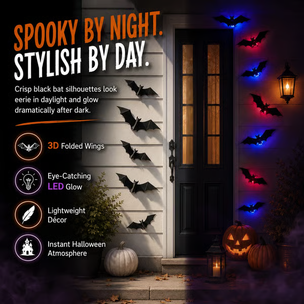 š„Limited-Timeš„Halloween LED Flying Bat Decorations