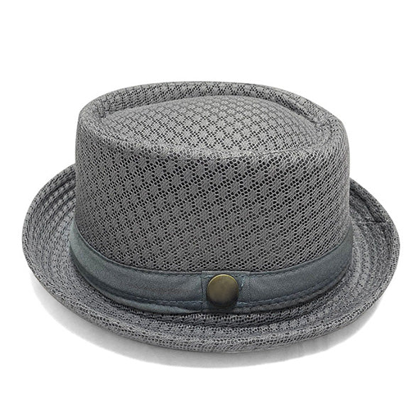 Unisex Breathable Mesh Pork Pie Hat