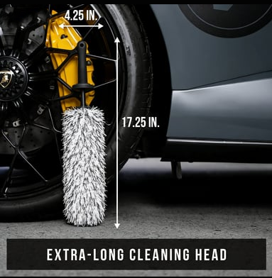 🥳V+ Wheel Barrel Brush, Cleaning Brush for Wheels