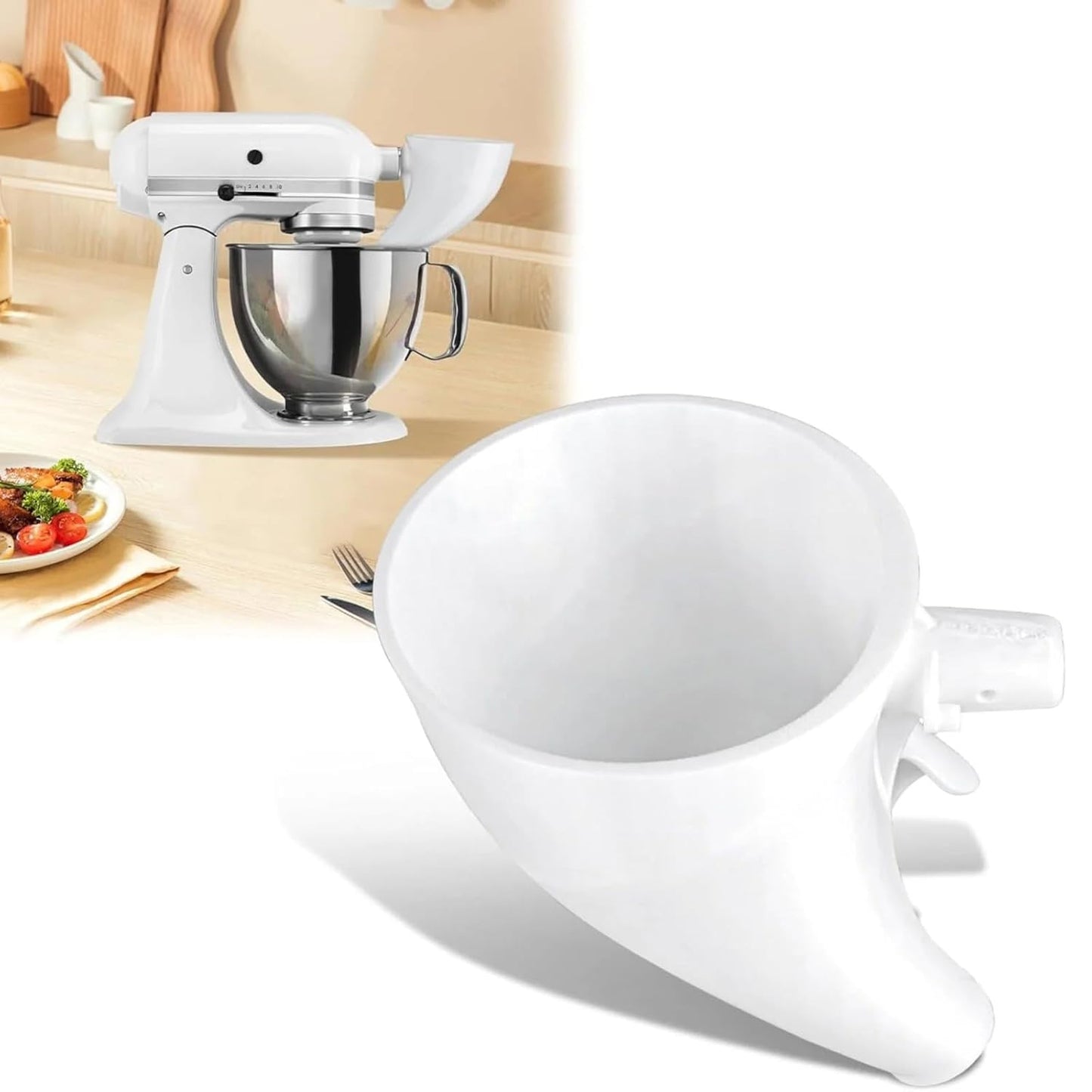 🔥This Week 50% OFF - ✨Flour Funnel for Kitchen Aid Stand Mixer🥳Buy 2 Get 10% Off