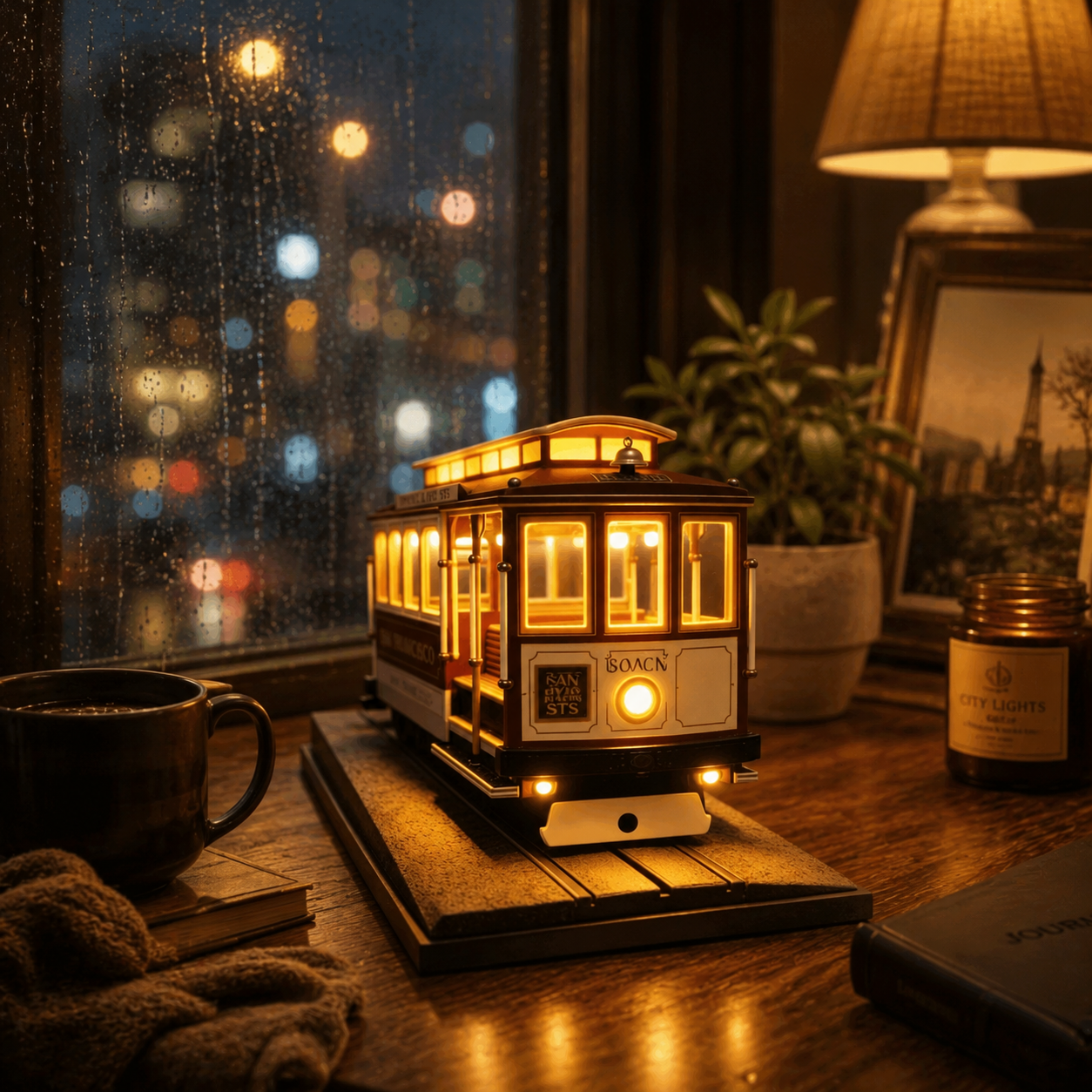 ⏰49% OFF Vintage San Francisco Tram Desk Lamp