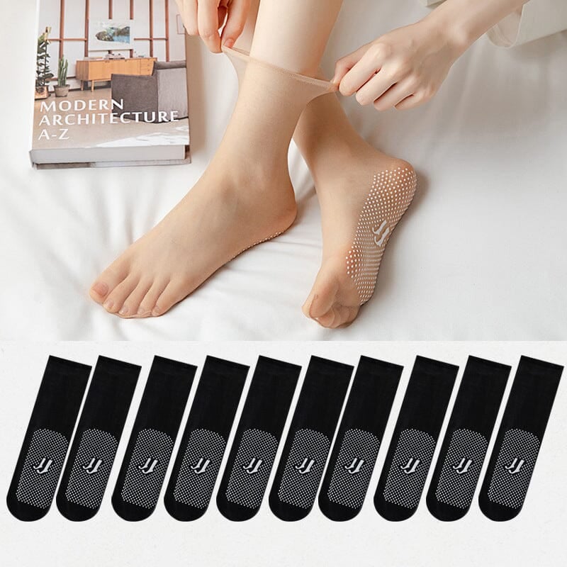 🔥🔥Invisible, Slip-resistant Crystal Silk Socks