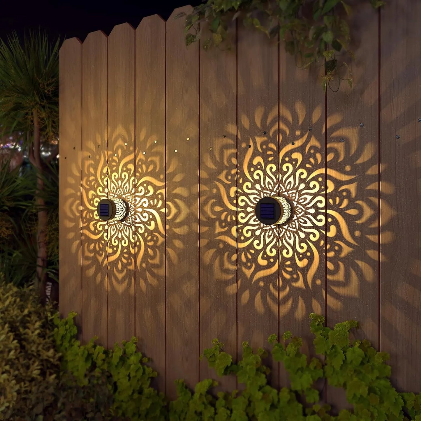🌟Solar Fence Lights Metal Solar Powered