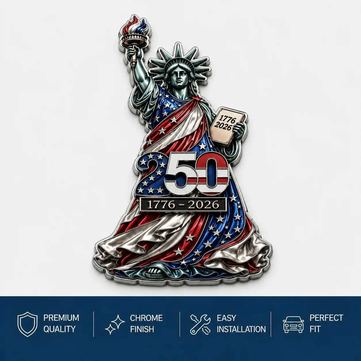 🦅 F-CAW-F Midnight Edition Metal Emblem - Premium Raven Badge For Drivers With Attitude