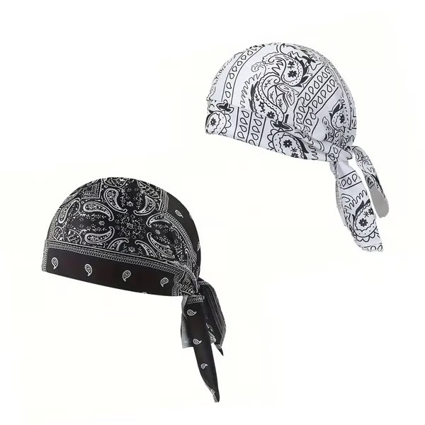 ❄️ Cooling Paisley Headscarf Cap – Stay Cool & Dry