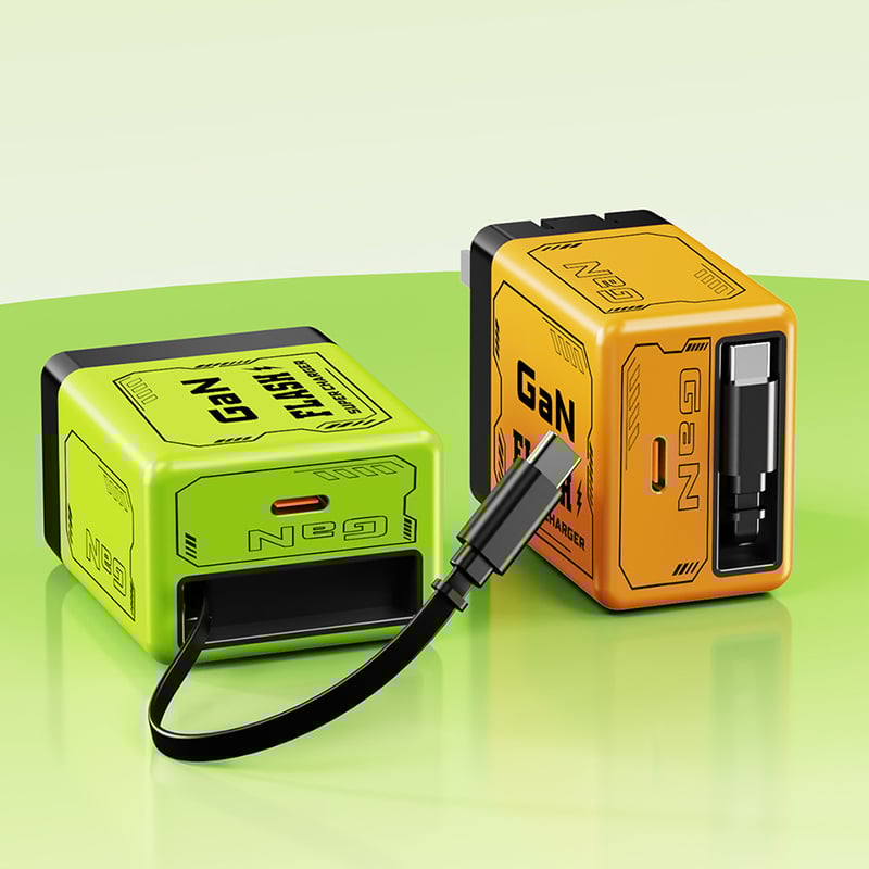 🔥W&O 2-in-1 GaN Compatible with 20W Fast Charger