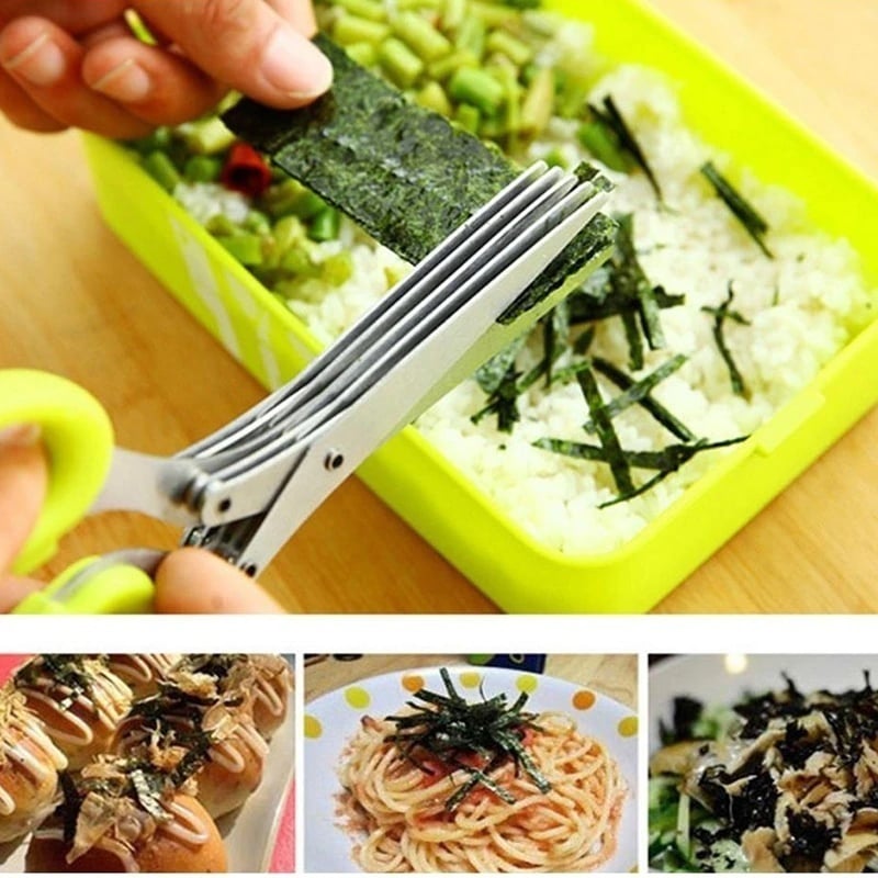 🔥BIG SALE - 69% OFF🔥 5 &3 Blade Kitchen Salad Scissors🔥 a set (2 pcs)