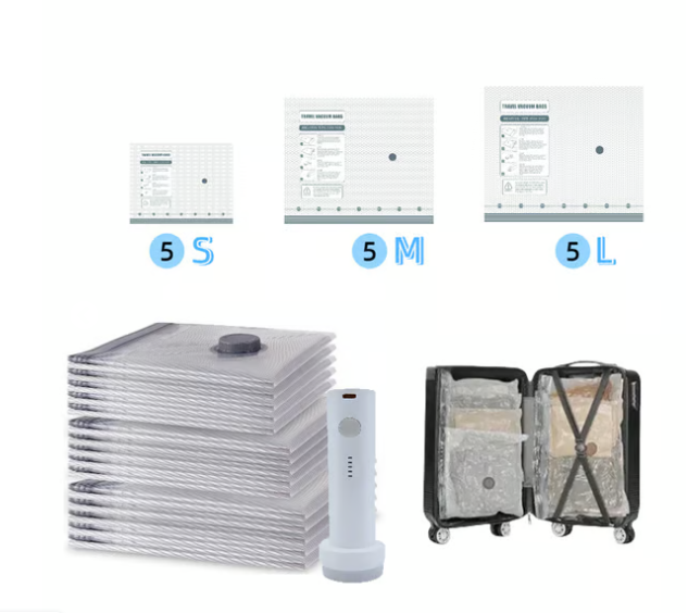 🧳 Hot Selling Vacuum Compression Bags | Travel Essentials for Space Saving