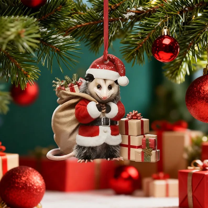 š„Opossum Christmas Ornament