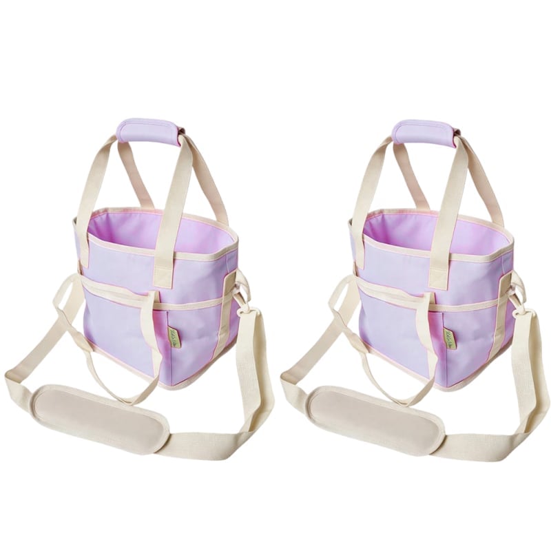 Family Size 4-Compartment Drink Carrier Bag for Coffee Cups & Tumblers
