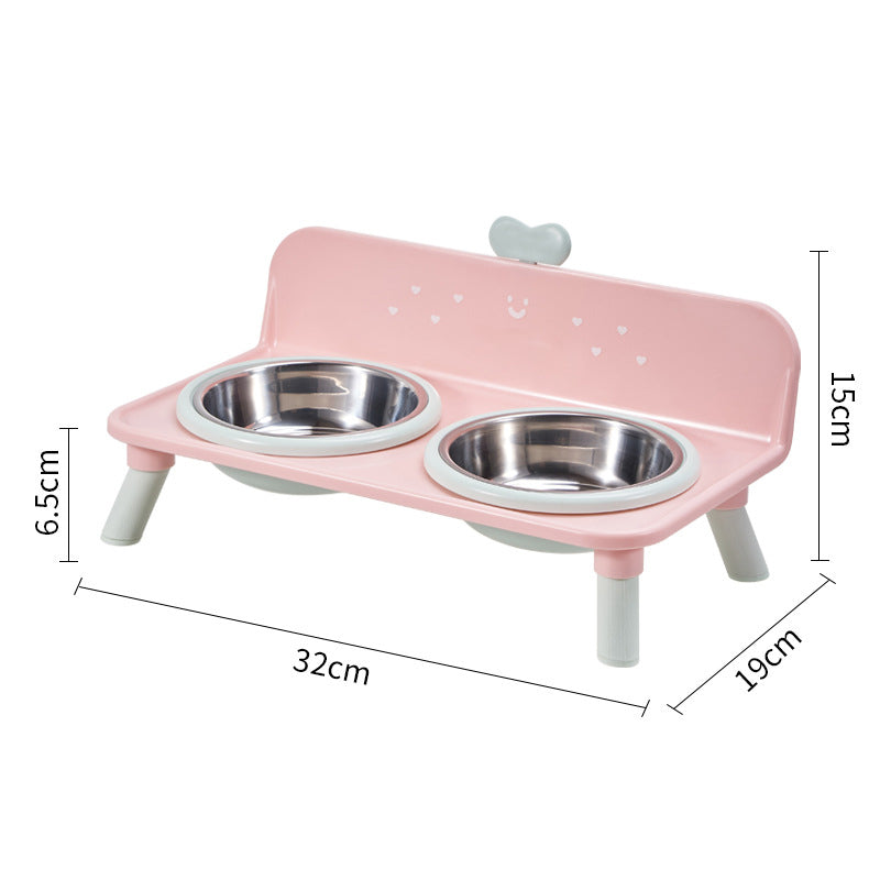 ⏰ Elevated Detachable Pet Double Bowls – Convenient & Pet-Friendly 🐾🥣
