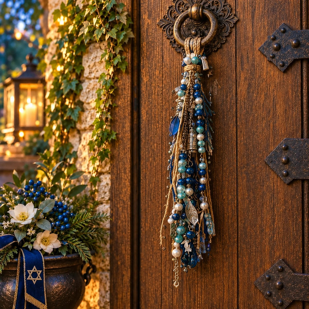 🕎 Festival of Lights Door Blessing – Hanukkah Keepsake for Home & Family