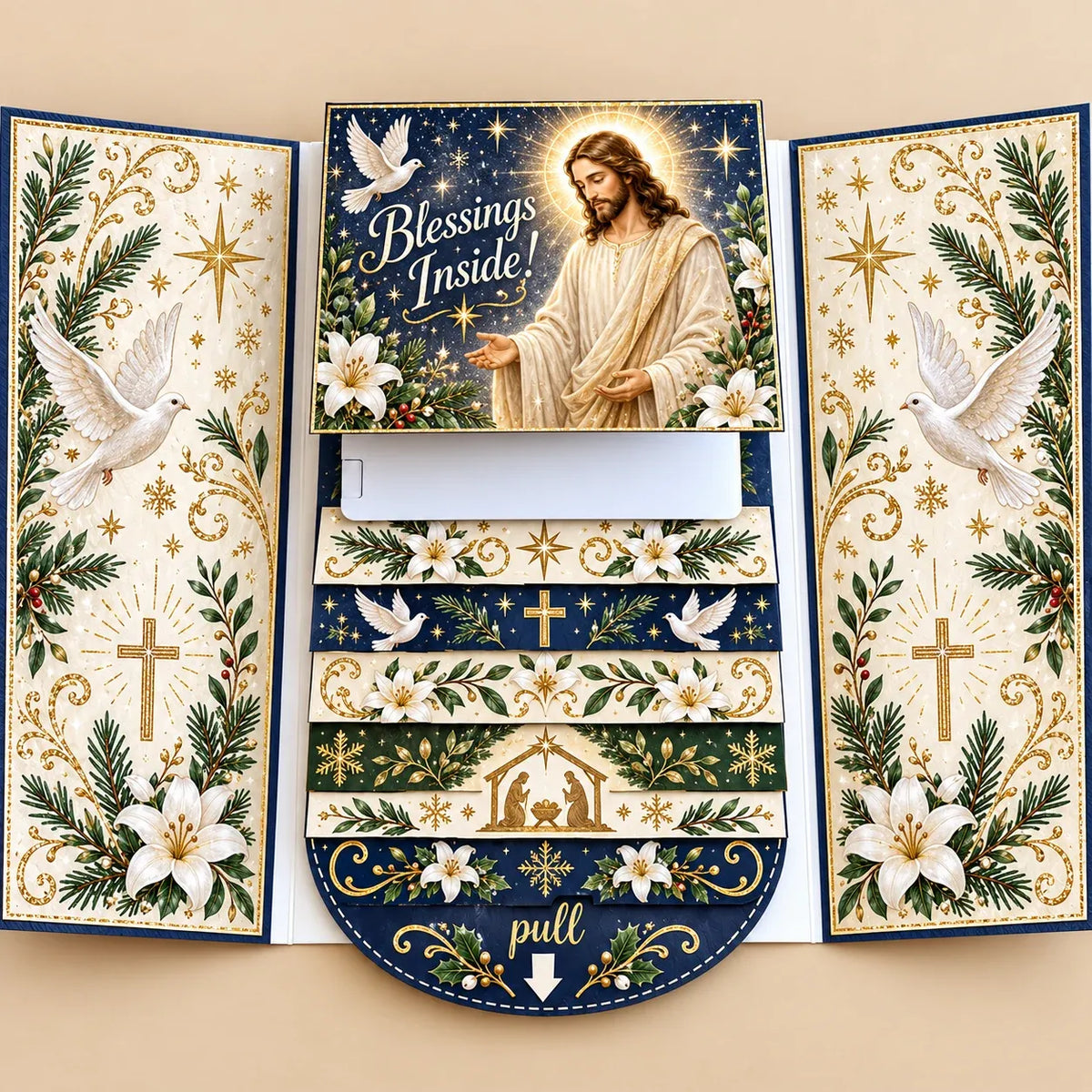 ⏰2026 New 🎅💳 Waterfall Christmas Gift Card Booklet ✨