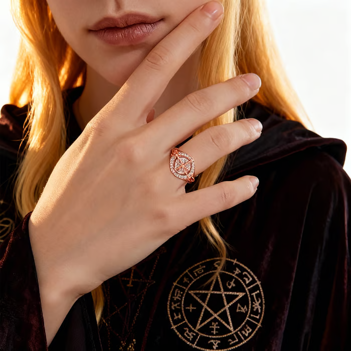 🔮Handmade Witch’s Return-Knot Protection Ring✨