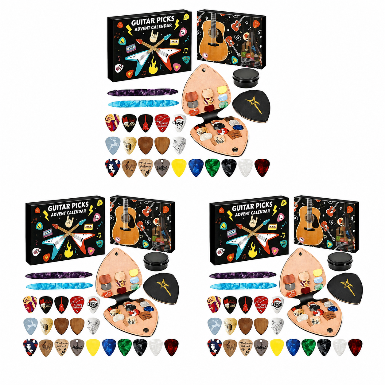 Christmas Guitar Pick Countdown Blind Box