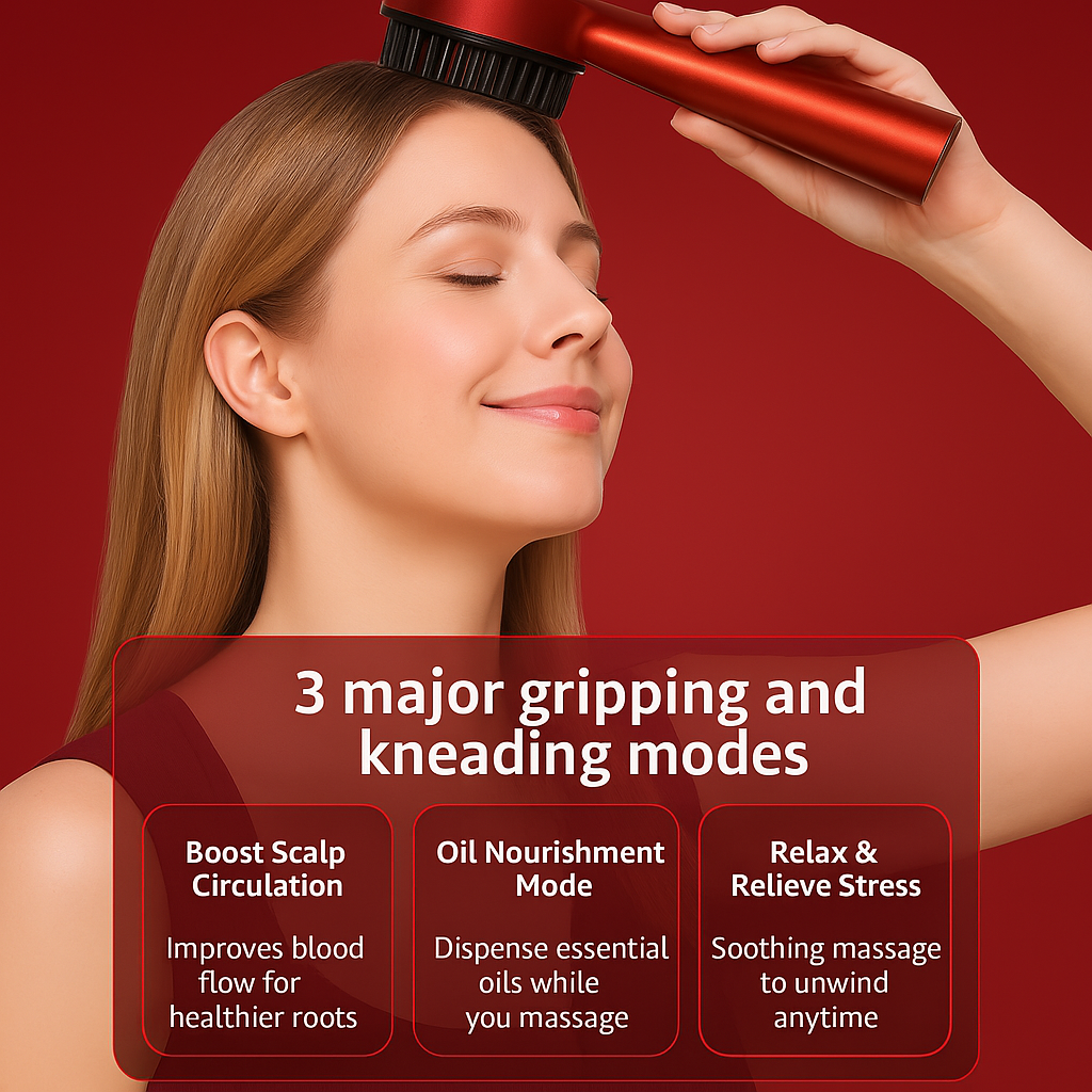 3-in-1 Comb Radiant Renewal Haircare Brush with Red Light Therapy