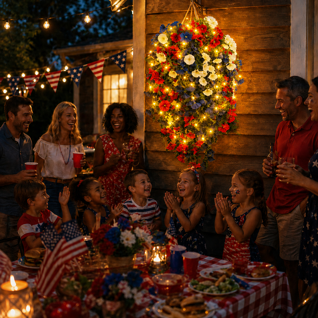 ✨🇺🇸 Celebrate America’s 250th Anniversary with Patriotic Hanging Flower Baskets