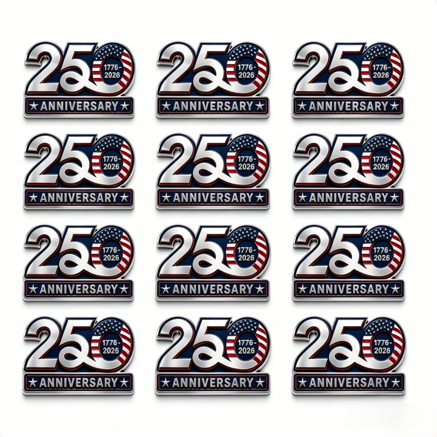 🎉2026 Hot Sale 65K+ ❤️ 250th Anniversary Car Emblem