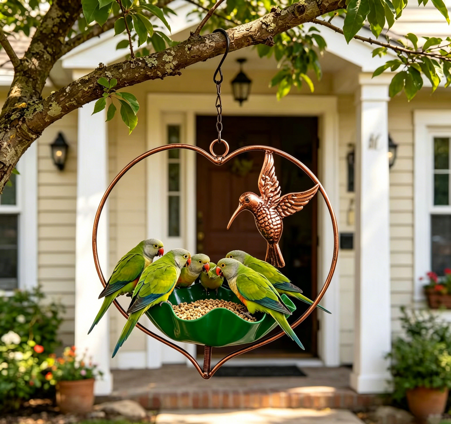 ✨ Hanging Heart Bird Feeder | Stylish Garden & Patio Decor
