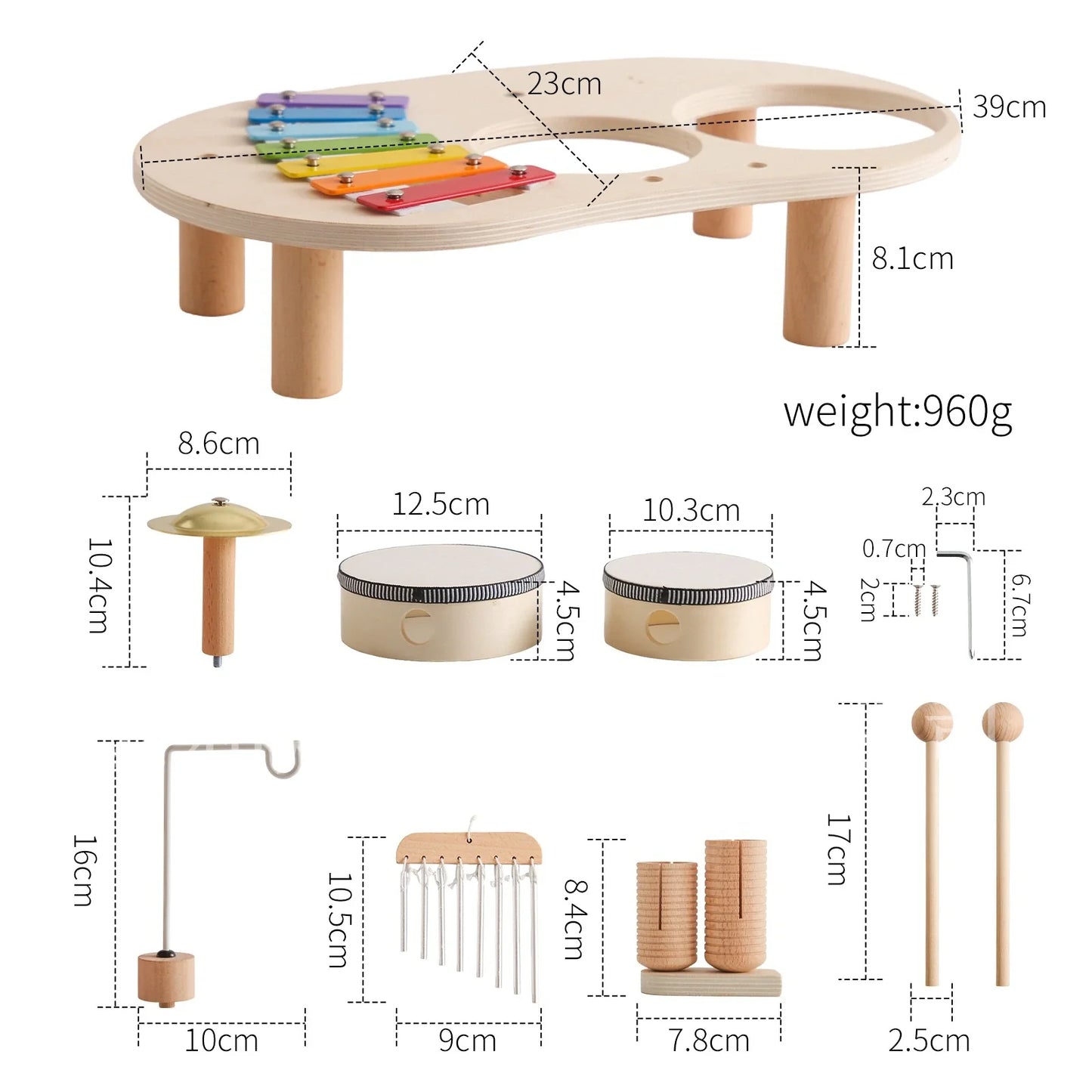 🥁 Toddler Music Set – Fun & Educational Instruments for Little Hands