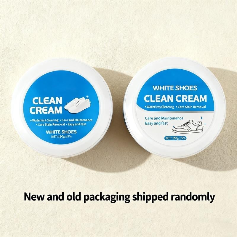 🔥🎁Waterless cleaning cream for white shoes with sponge