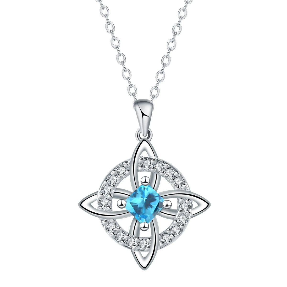 Mystical Birthstone Witches Knot Necklace – Natural Crystal🔮💞Protect Your Loved Ones