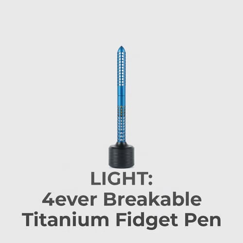 LIGHT: Forever Bendable Titanium Pen, Flexible Portable Metal Pen