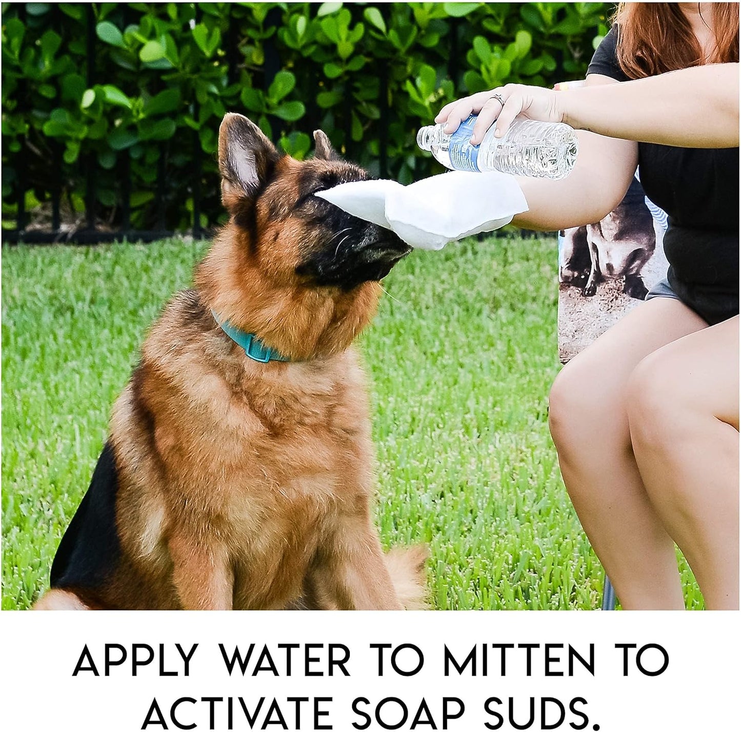 🔥Rinse-Free Dog Shampoo Mitts – Hypoallergenic Pet Bath Wipes