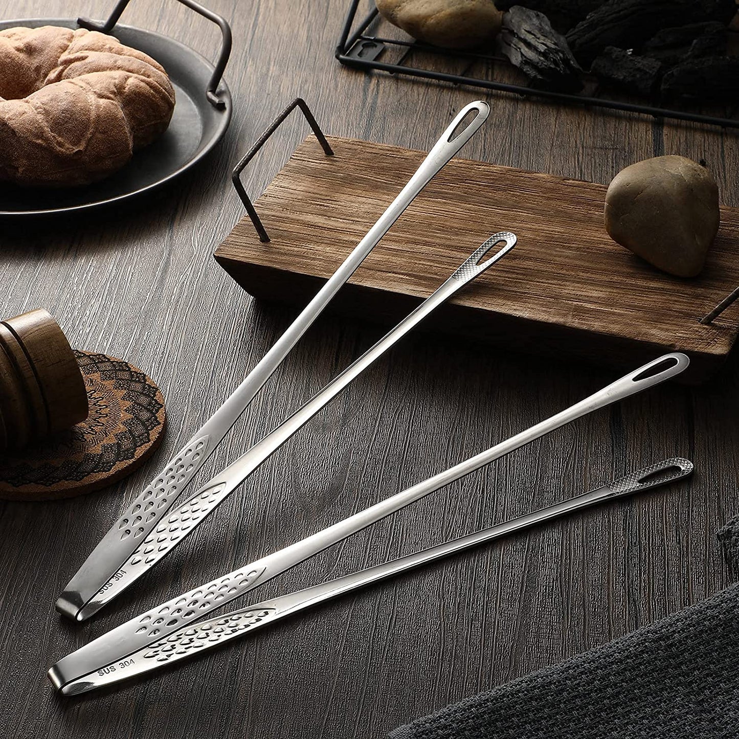 🔥Stainless Steel Grill Tongs