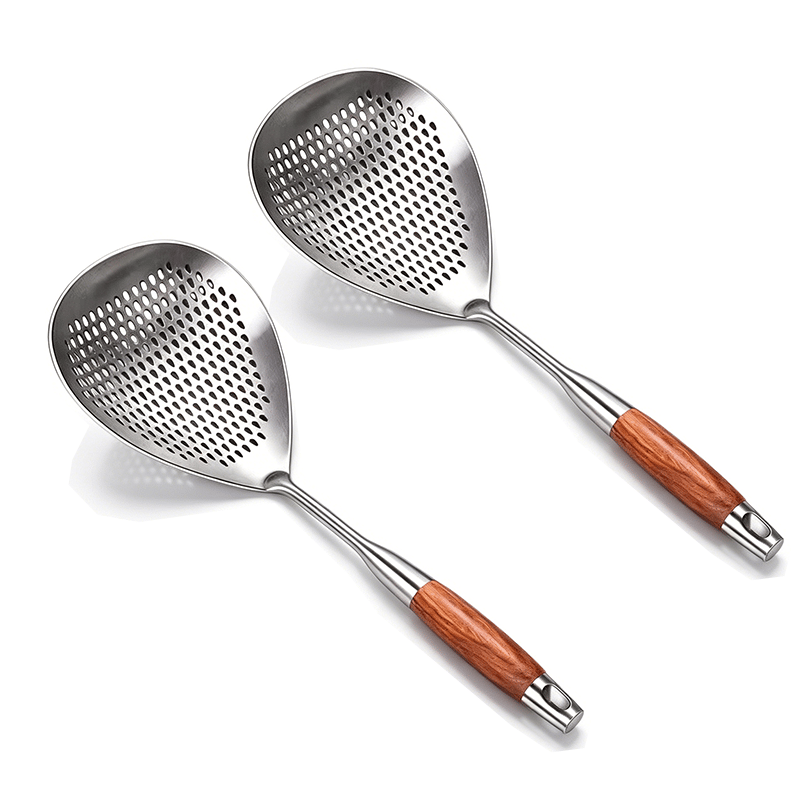 🔥Wooden Handle Stainless Steel Skimmer