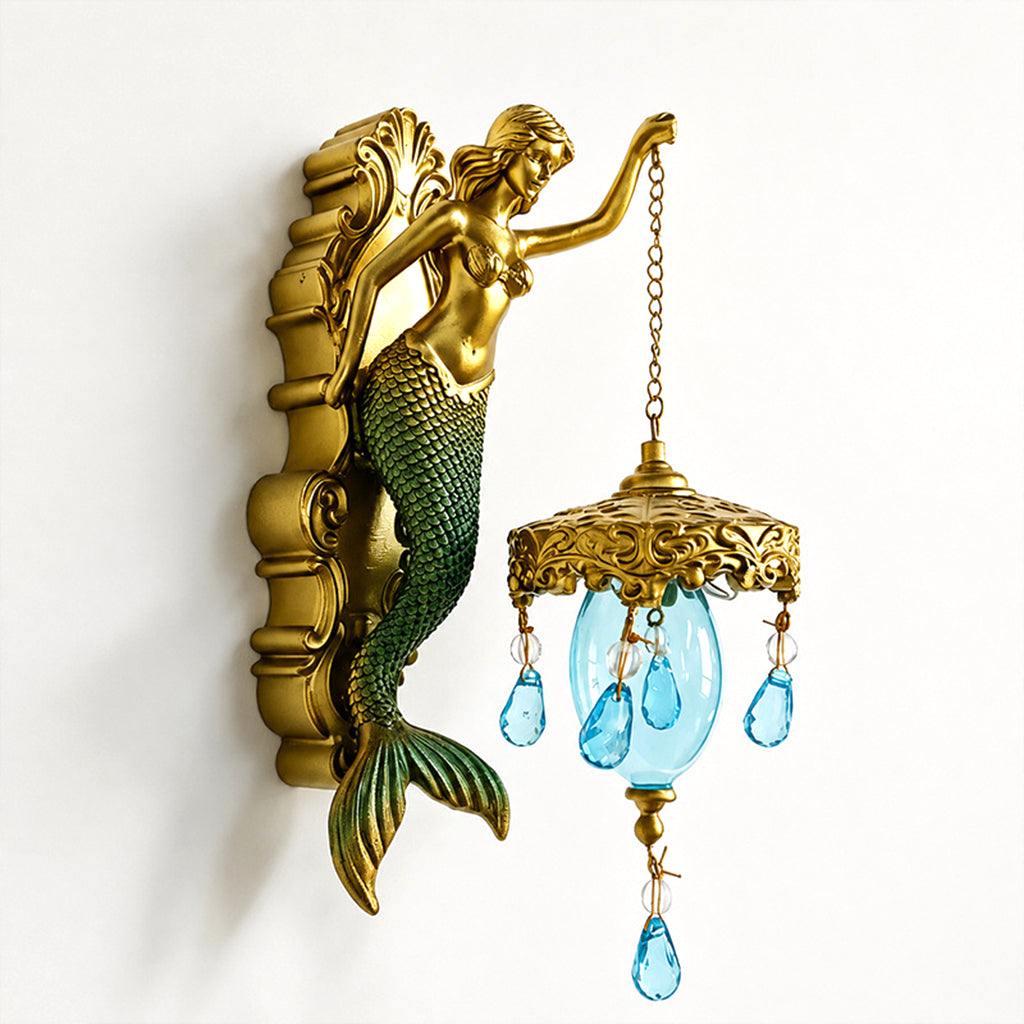 🧜♂️🛋️Vintage Mermaid Wall Sconce🏘️