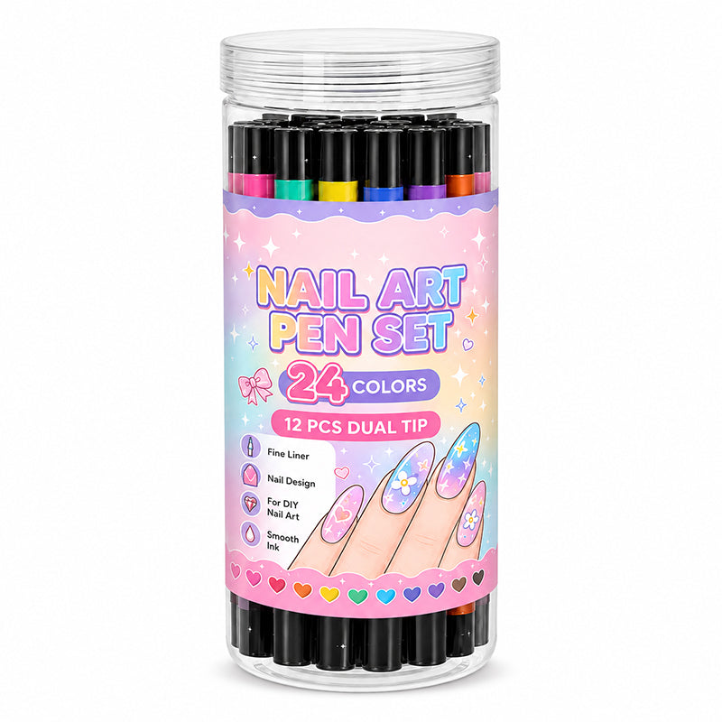 đ
LIMITEDâTIME 50% OFF! đ„ 24 Colors Dual Ended Nail Art Pens Set â Creative, SalonâQuality, Easy DIY âš