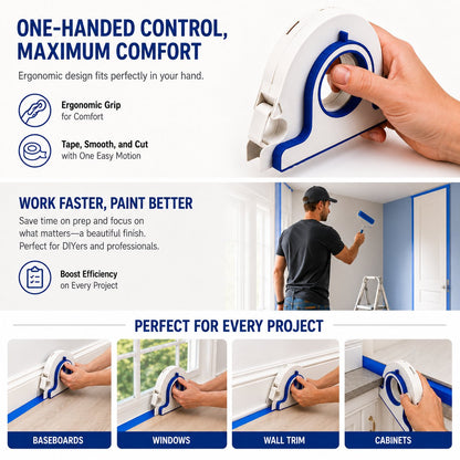 🏠High-efficiency Painter Masking Tape Applicator