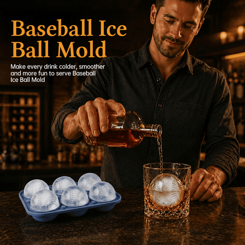 🧊⚾Baseball-Shaped Ice Ball Mold 🥃