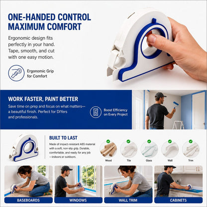 🏠High-efficiency Painter Masking Tape Applicator