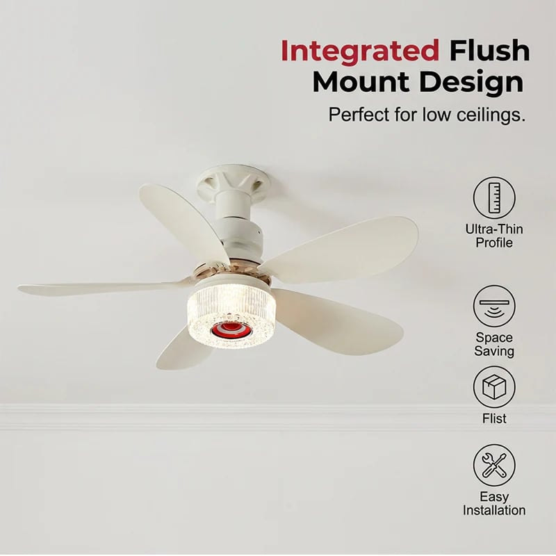 ✨ 3-in-1 Smart Ceiling Fan 💡 Bluetooth Speaker 🎶 Modern LED Ceiling Light Fan