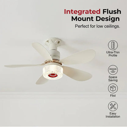 ✨ 3-in-1 Smart Ceiling Fan 💡 Bluetooth Speaker 🎶 Modern LED Ceiling Light Fan