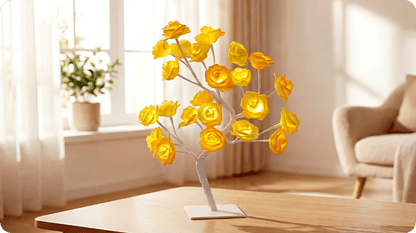 📢📢70% OFF!!⏰🌹Rose Flower Design Tree Night Light🌟
