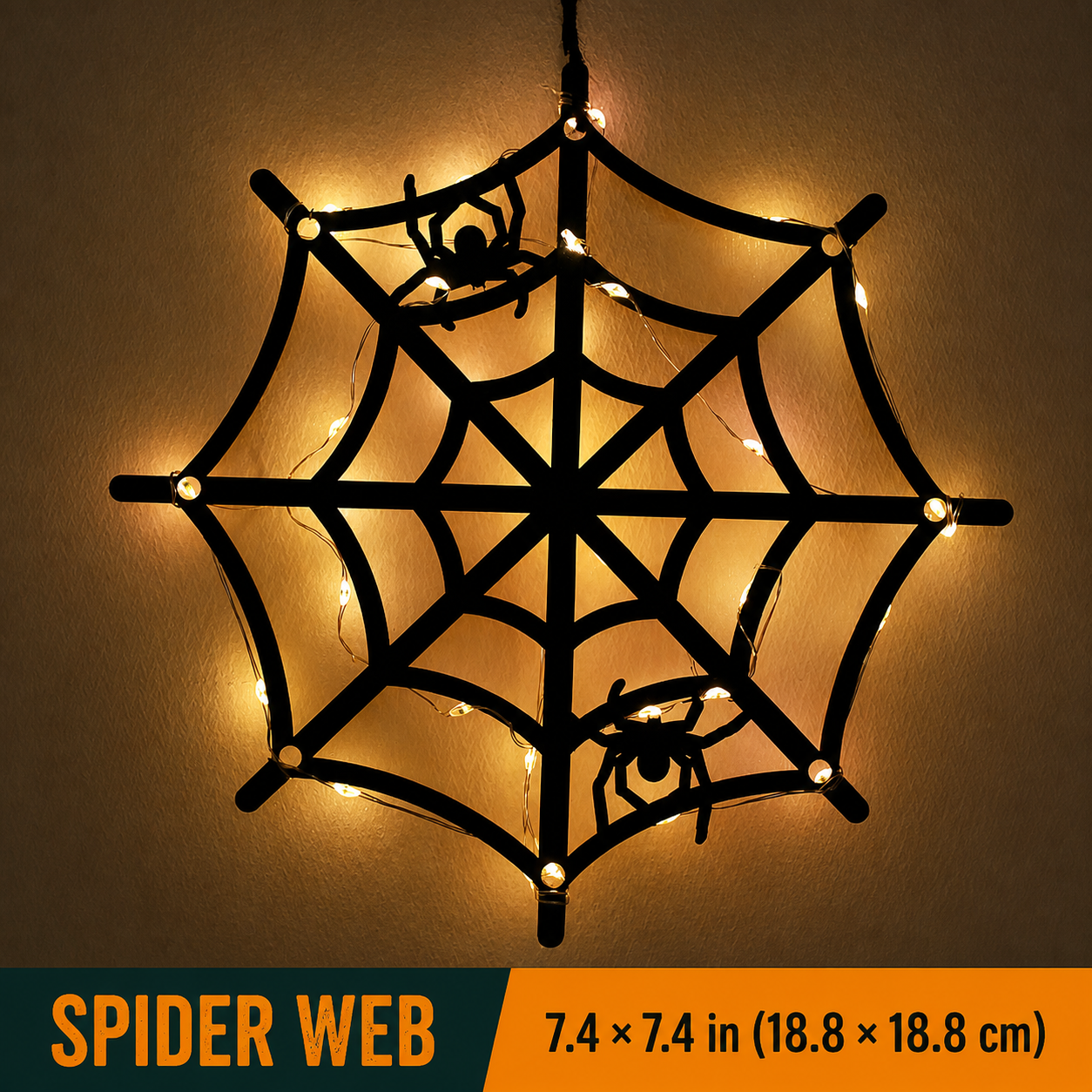 🎃 Battery-Powered Halloween LED Silhouette Wall Decorations