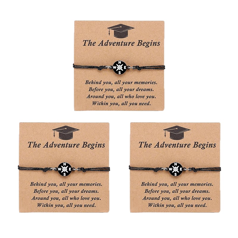 🎓 2026 Graduation Compass Bracelet – Perfect Gift for Graduates