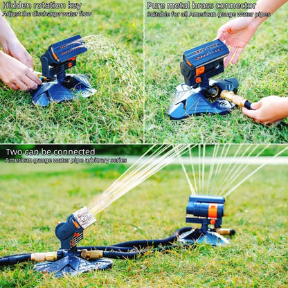 ✨Hot Sale Adjustable Oscillating Sprinkler💧 Large Water Coverage