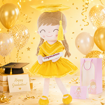 🎓💖 Graduation Girl Plush Doll –  Keepsake Gift for Class of 2026
