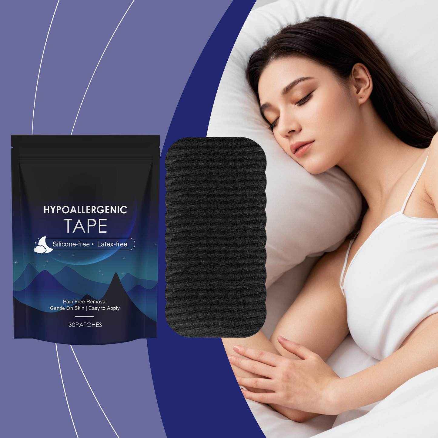 Gentle, Safe & Effective Mouth Tape for Nasal Breathing