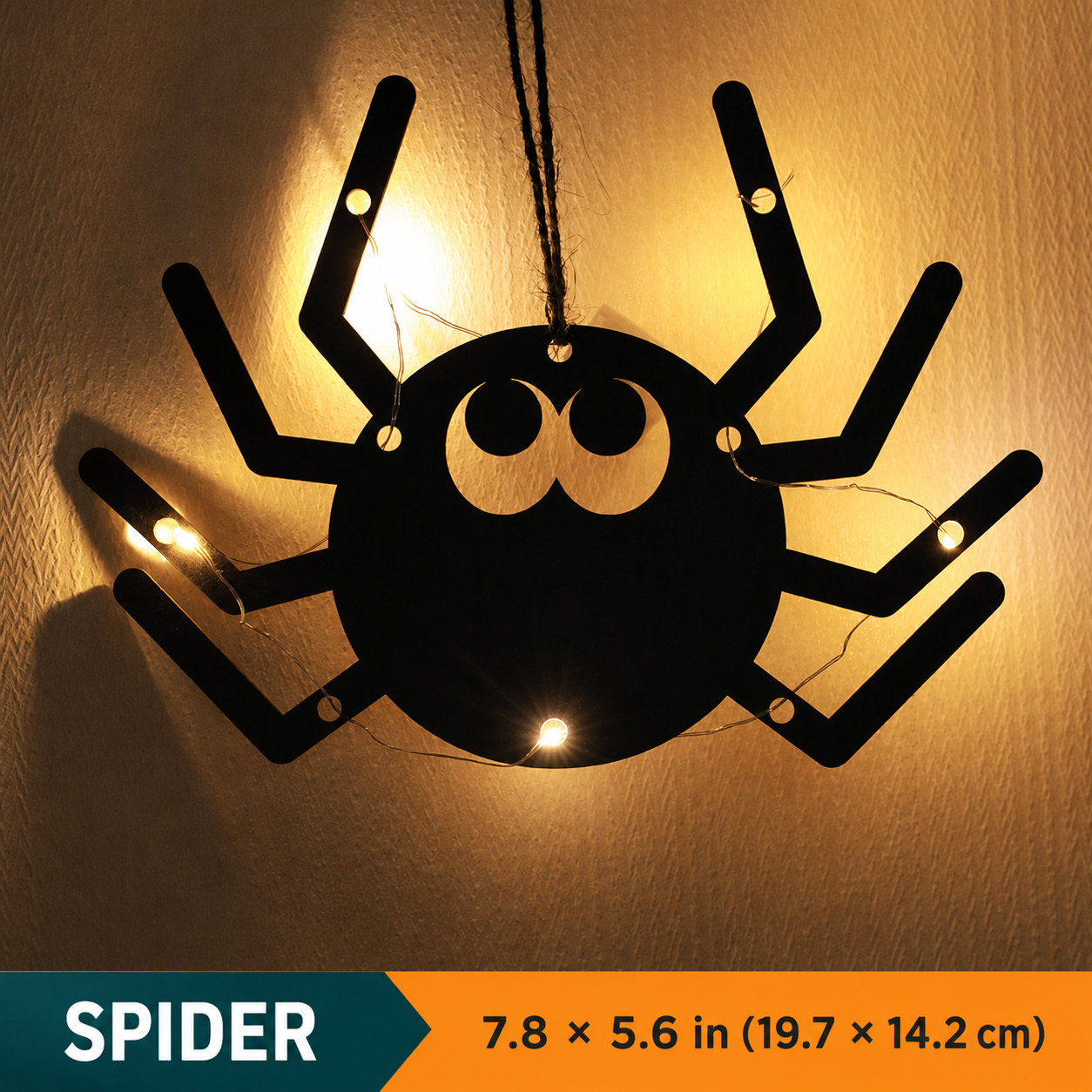 🎃 Battery-Powered Halloween LED Silhouette Wall Decorations
