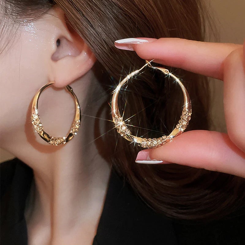 💖Circle Earrings with Zirconia