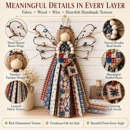 🪽 Angel Fabric Hanging DIY Kit - Stitch a Little Blessing That Stays Forever