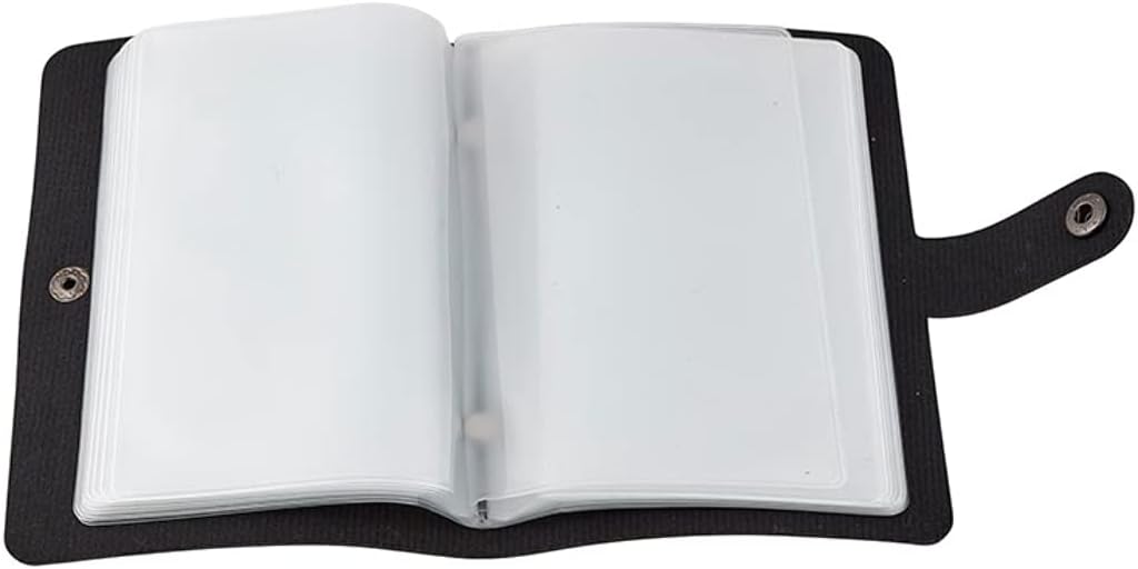 ✝️ Catholic Genuine Leather Holy Card Holder – Pocket Prayer Card Organizer with Snap Closure